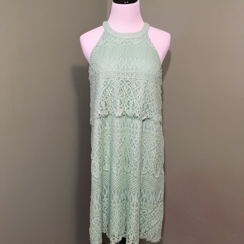 Francesca's sea foam green dress